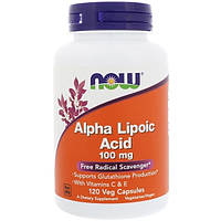 Alpha Lipoic Acid 100 mg NOW, 120 капсул