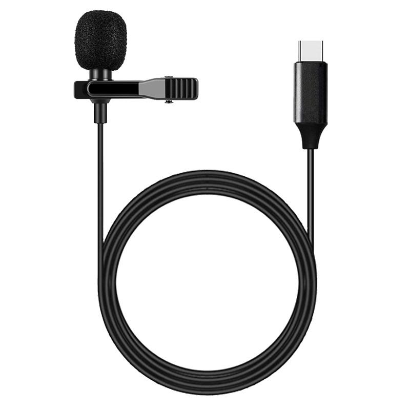 Петличний мікрофон Alitek для смартфона, комп'ютера з роз'ємом Type-C