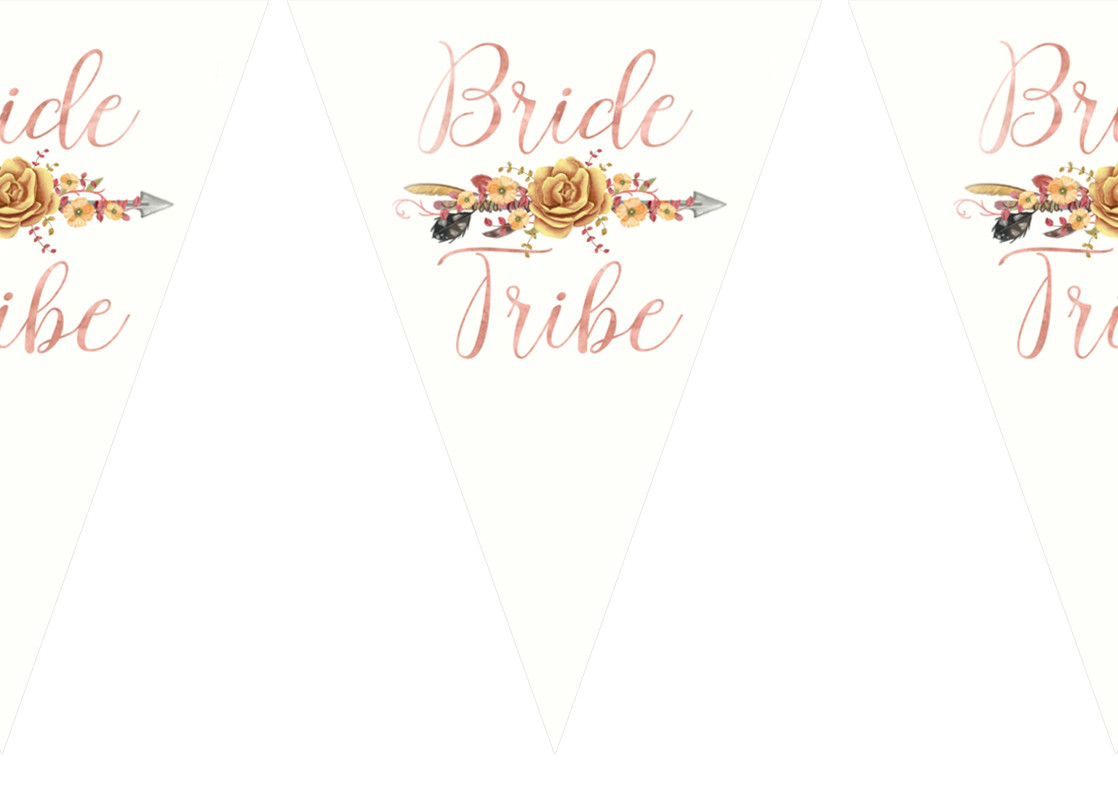 Гірлянди паперові "Bride tribe" байд