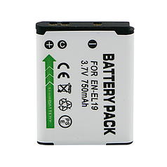 Акумулятор Alitek для Nikon EN-EL19, 750 mAh