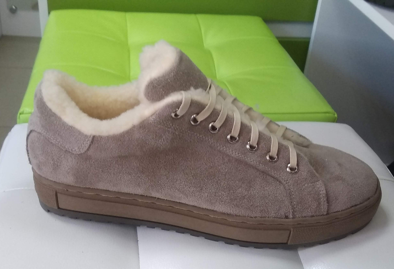 STTOPA зима. Розміри 40-45. Кросівки великих розмірів шкіряні. 230-4045 Пудрові, фото 1