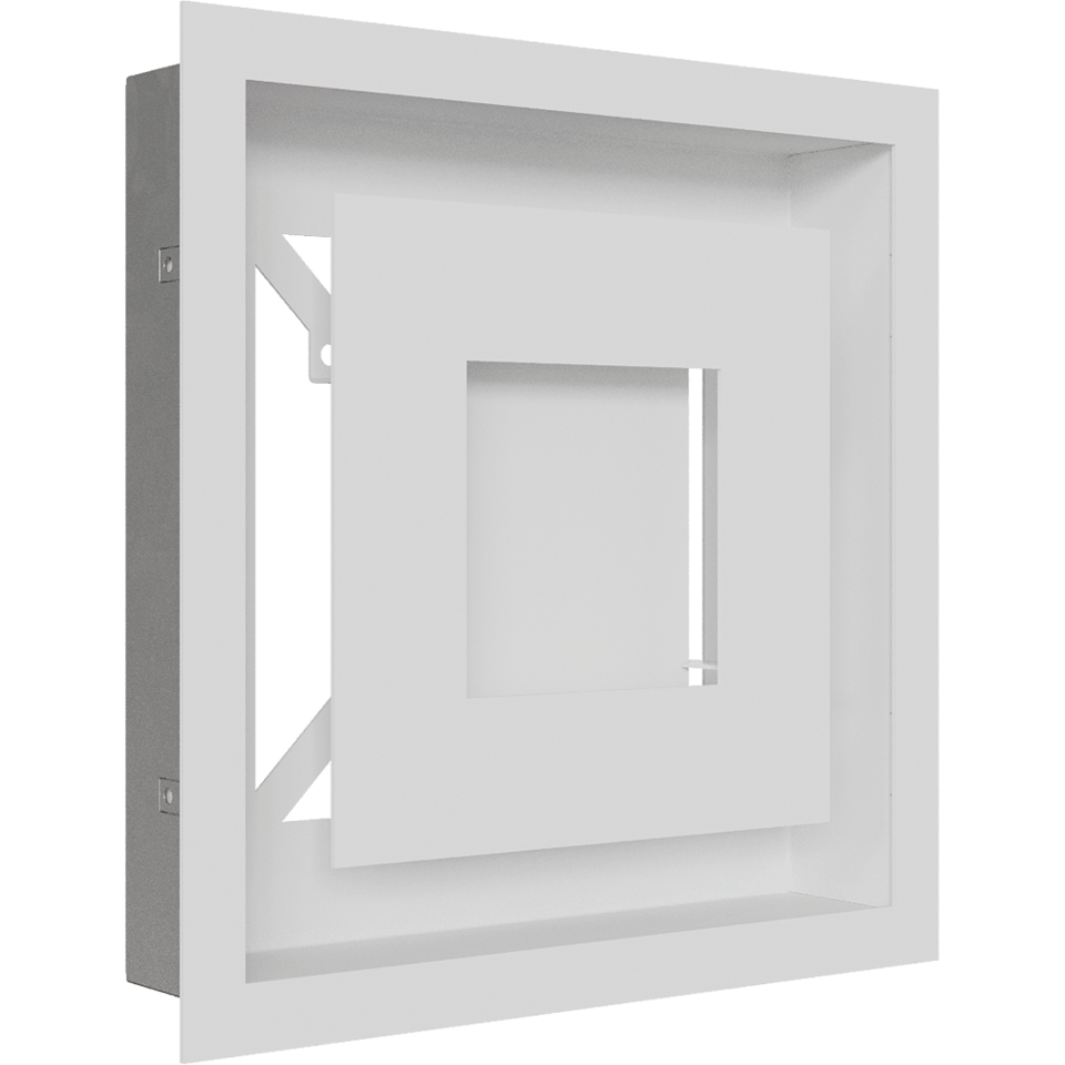 Камінна решітка WIND біла 22x22 Kratki, фото 1