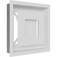 Камінна решітка WIND біла 22x22 Kratki