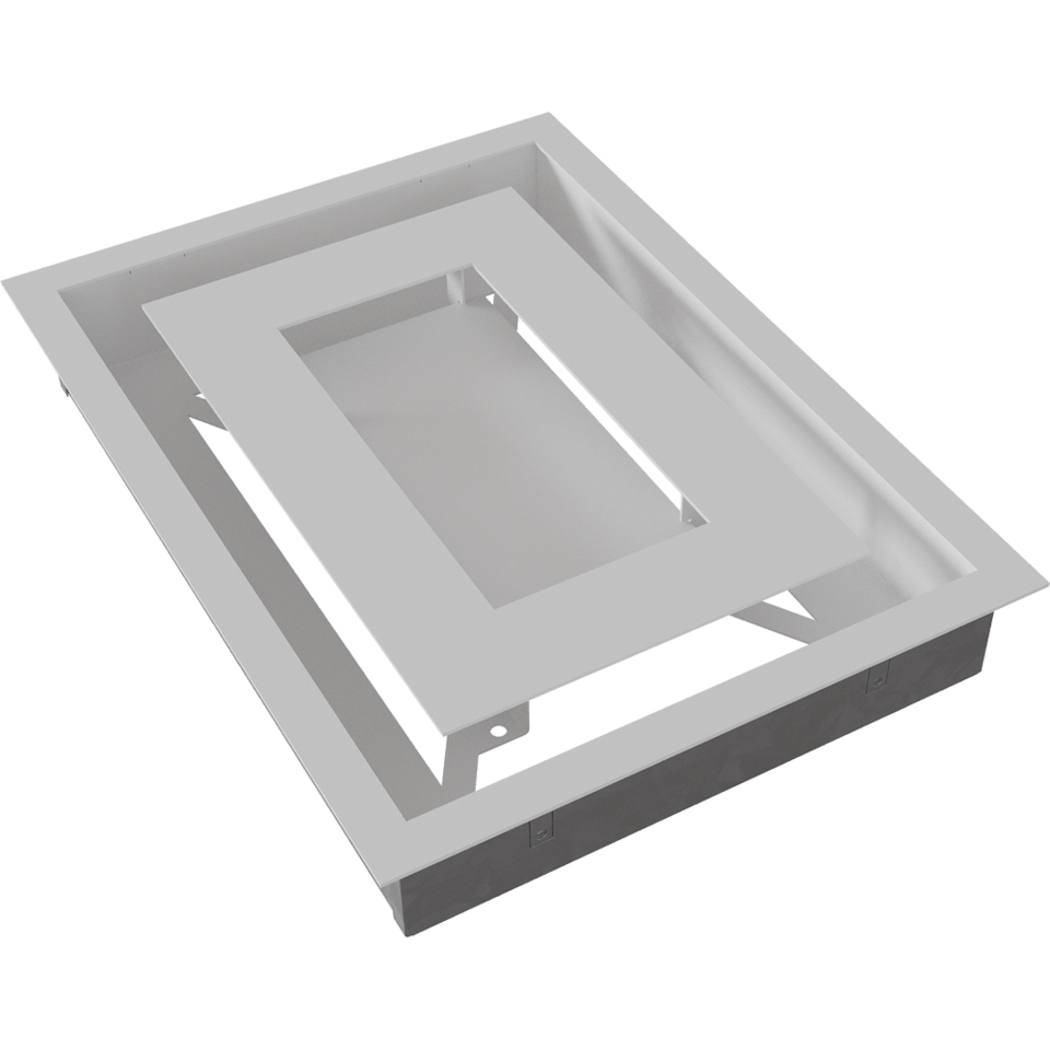 Камінна решітка WIND біла 22x30 Kratki, фото 1