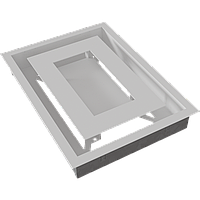 Камінна решітка WIND біла 22x30 Kratki