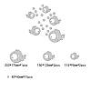 Акрилові наклейка у ванну, на стіни "дзеркальні круглі рибки 5 шт. набір", фото 4