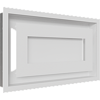 Камінна решітка WIND біла 22x37 Kratki