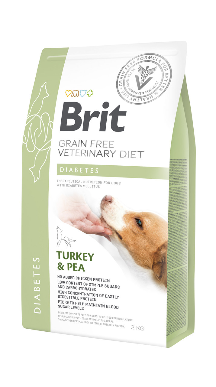 Сухий корм Brit Veterinary Diet Dog Diabetes беззерной корм при діабеті 2кг (170943/8103)