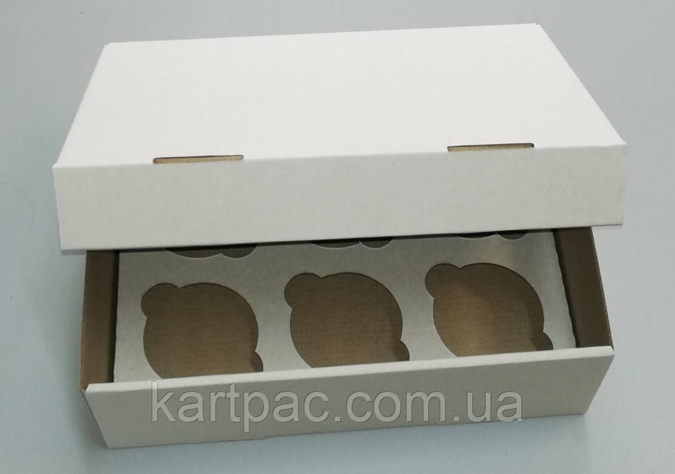 Коробка для маффинов (6 шт.) 250х170х80 - фото 3 - id-p49279700