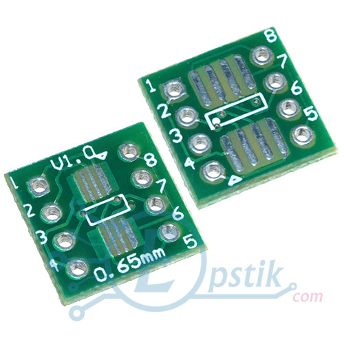 Перехідник адаптер SOP8/TSSOP8 1.27/0.65mm на DIP8