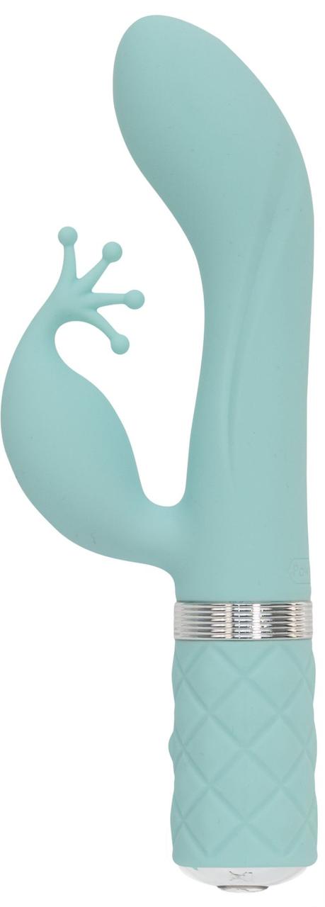 Розкішний вібратор PILLOW TALK - Kinky Teal з кристалом Swarovski