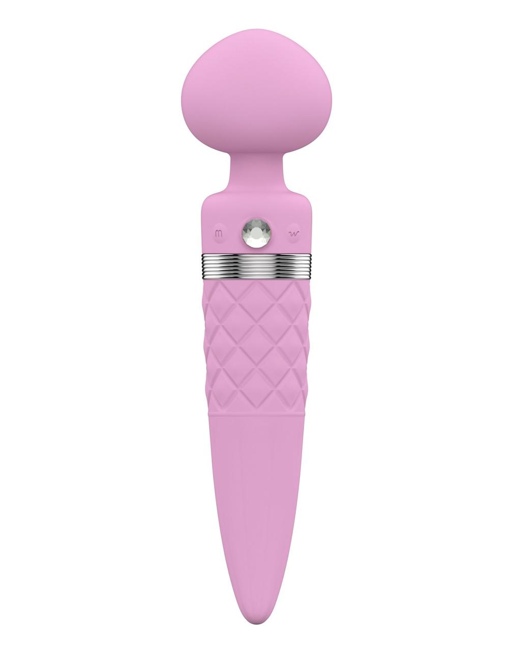 Розкішний вібромасажер PILLOW TALK - Sultry Pink з кристалом Swarovski