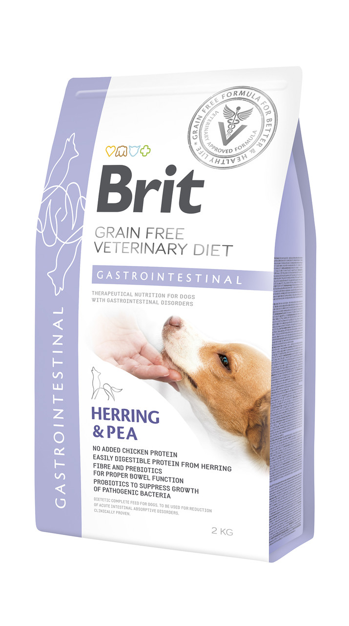 Сухий корм для собак Brit Veterinary Diet Dog Gastrointestinal при гострих і хронічних гастроентеритах 2кг