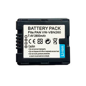 Акумуляторна батарея Alitek для Panasonic VW-VBN260, 2800 mAh, фото 4