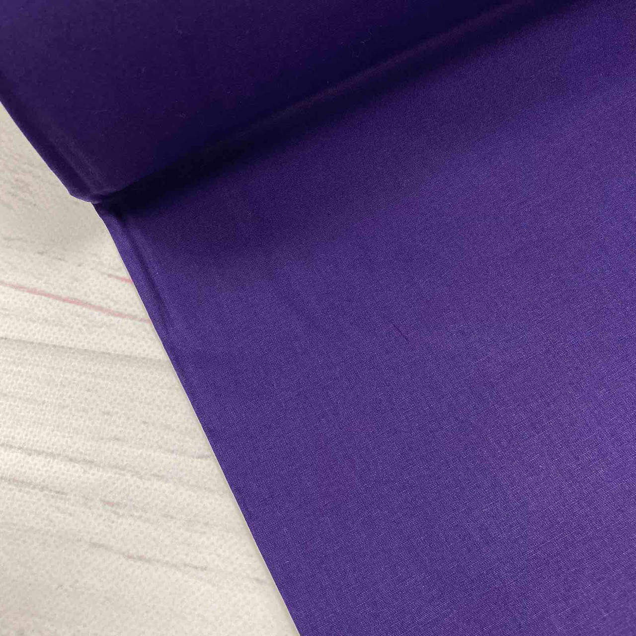 Тканина поплін De Luxe, однотонний темно-сливовий (Туреччина шир. 2,4 м) (P-FR-0089), фото 1