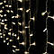 Вулична світлодіодна гірлянда міні-штора "Завісу/бахрома" 3м*0.8 м IP-54, 180 LED з мерехтінням, теплий білий, фото 3