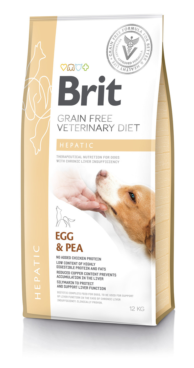 Сухий корм для собак Brit Veterinary Diet Dog Hepatic беззерновой, при печінковій недостатності 12кг