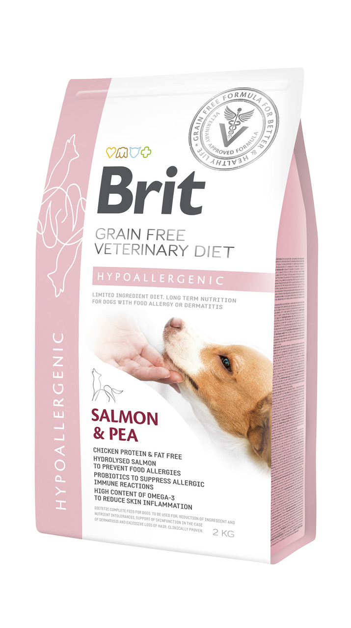 Сухий корм для собак Brit Veterinary Diet Dog Hypoallergenic беззерновой гіпоалергенний 2кг