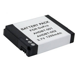 Акумуляторна батарея Alitek для GoPro AHDBT-002 / AHDBT-001, 1200 mAh, фото 2