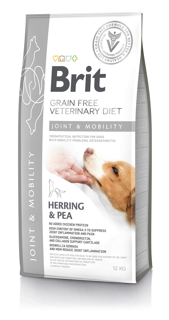 Сухий корм для собак Brit Veterinary Diet Dog Joint & Mobility при захворюваннях суглобів 12кг