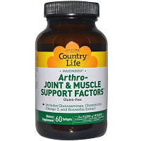 Для суглобів і зв'язок Arthro-Joint & Muscle Support Factors (60 кап) Country Life