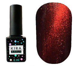 Гель лак Kira Nails (Кіра Наілс) 6 ml котяче око 004 темне бордо