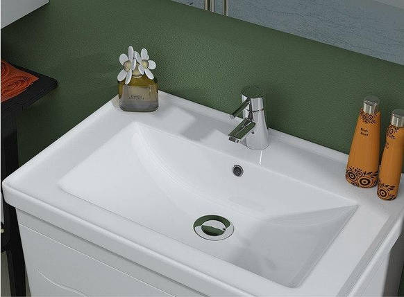 Тумба Valencia grey 70см ТП-2 Д с умывальником Кантэ, фото 2