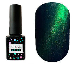 Гель-лак Kira Nails (Кіра Наілс) 6 ml котяче око з 005 зелений