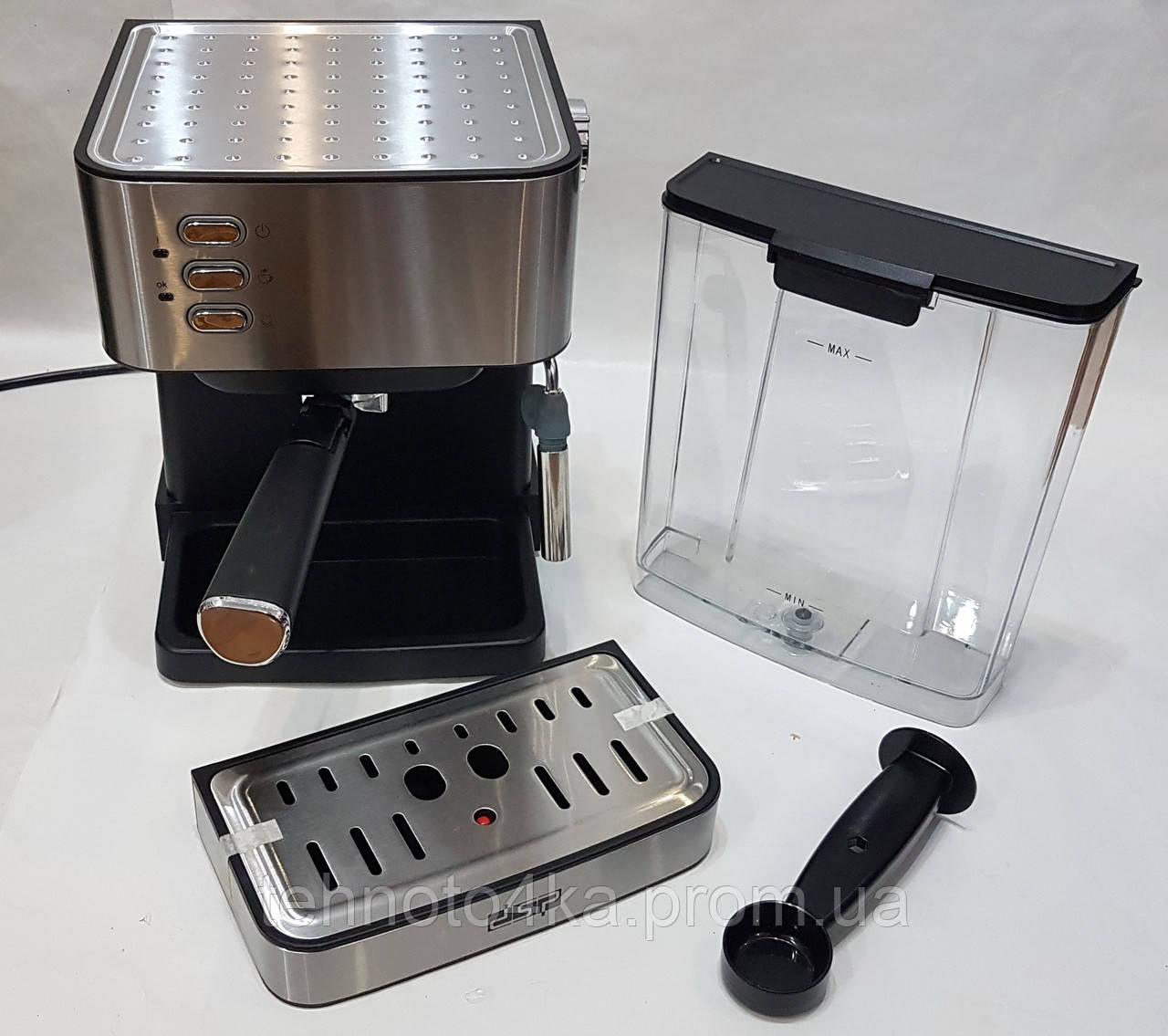 Купить Кофемашина полуавтоматическая DSP KA3028 с капучинатором, цена