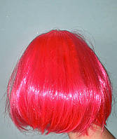 Синтетична перука каре-боб яскраво-рожевий