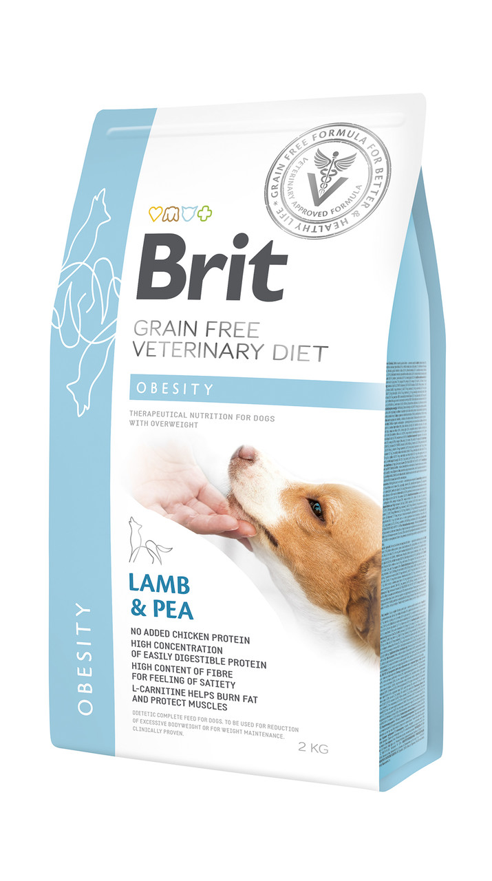 Сухий корм для собак Brit Veterinary Diet Dog Obesity беззерновой при надмірній вазі й ожирінні 2кг