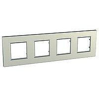 Рамка 4 пост. Unica Quadro Metallized Титан MGU6.708.57