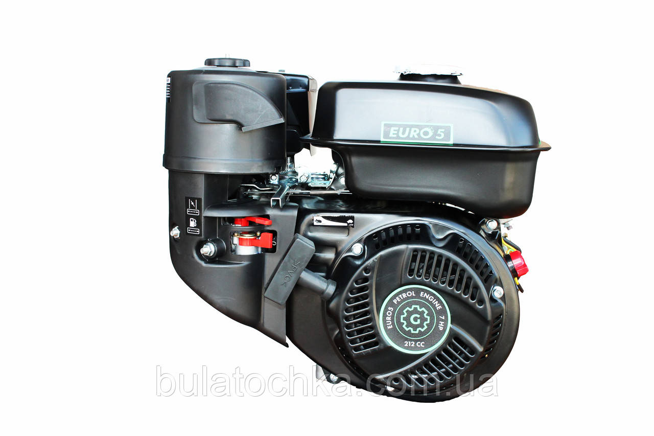 Двигун GrunWelt GW210-S, NEW, бенз7.0 к. с. 212сс, (шпонка 20мм), бак 5л.