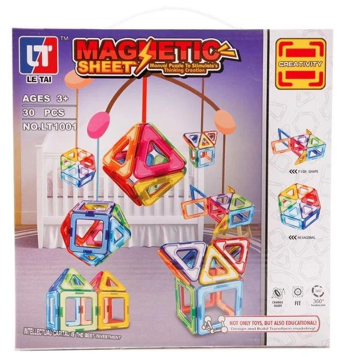 Магнітний 3D-конструктор Magnetic LT1001(30 деталей)
