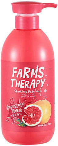 Гель для душу на основі мінеральної води Farms Therapy "Грейпфрут" 700 мл (089180), фото 1