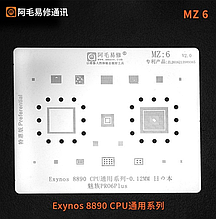 Трафарет BGA Amaoe MZ:6 EXYNOS 8890 CPU (0.12mm)