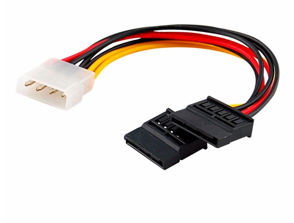 Перехідник з molex (IDE) to 2 x SATA Atcom