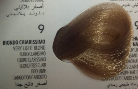 9 Блондин, крем-фарба з арганой і кератином, Team155