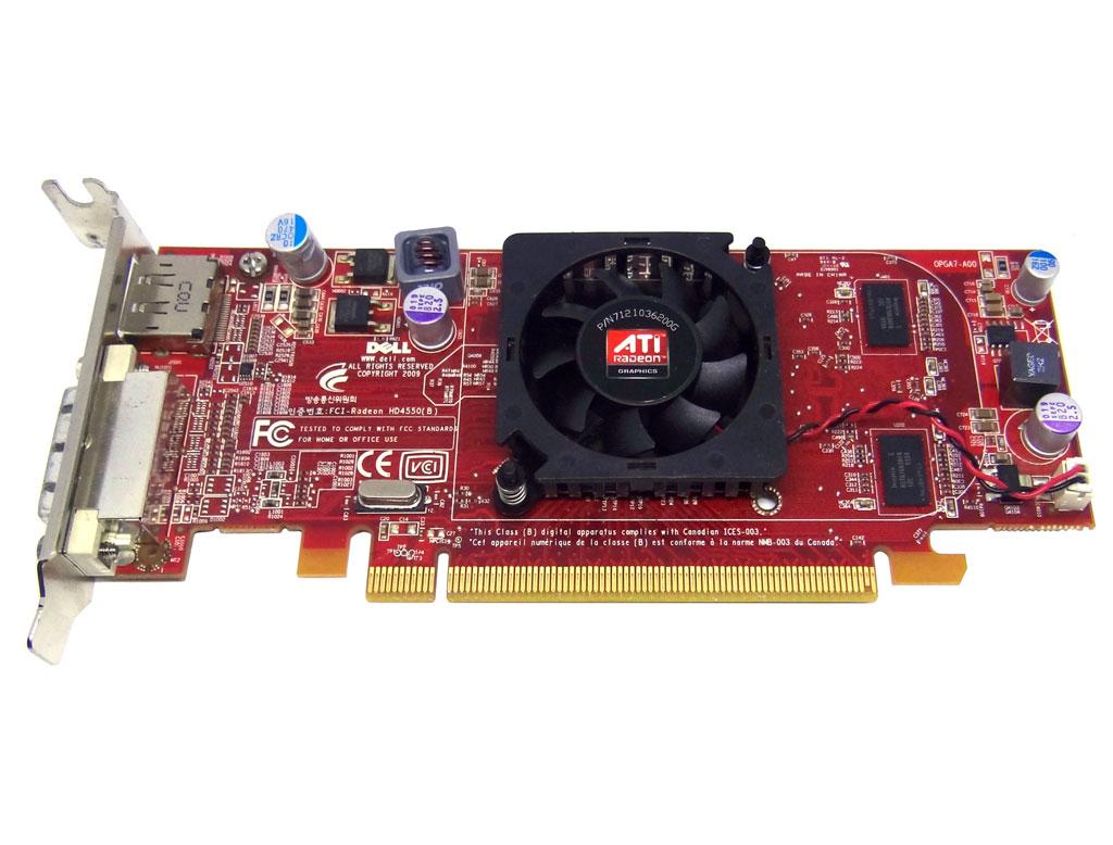 Відеокарта AMD Radeon HD 4550 (RV710) 512Mb PCI-Ex DDR3 64bit (DVI + DP) низькопрофільна