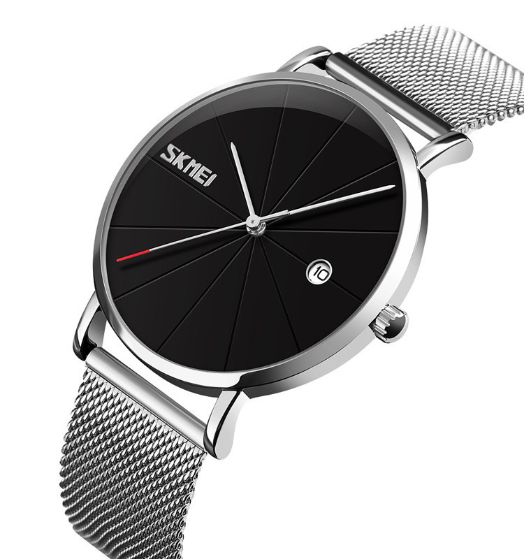 Оригінальний чоловічий годинник Skmei 9183 Tiger Silver black, фото 1