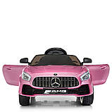 Дитячий електромобіль Mercedes (2 мотори по 20W, 2 акумулятори, MP3, USB, автофарбування) Bambi M 4105EBLRS-8 Рожевий, фото 3