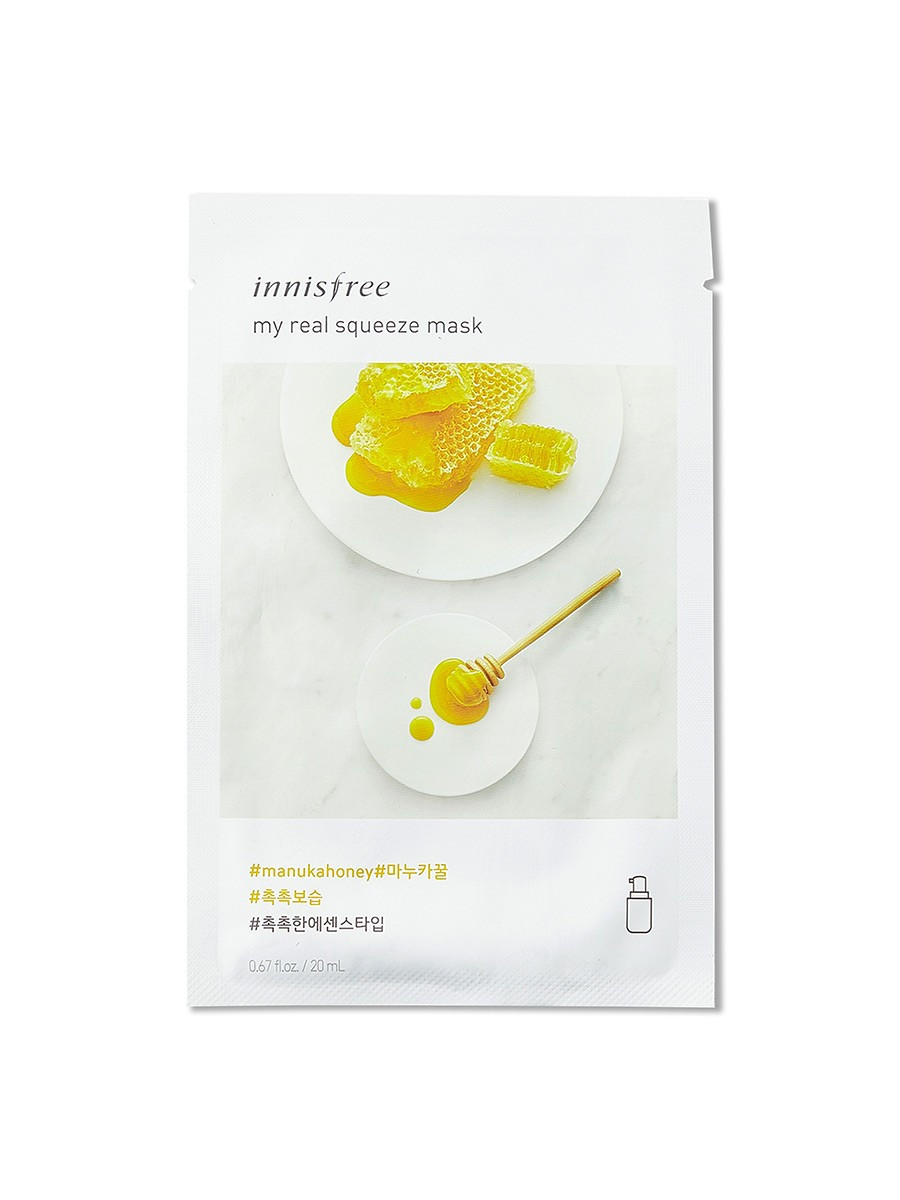 Тканинна маска з маточним молочком Innisfree My Real Squeeze Mask Manuka Honey 20 г (846219)