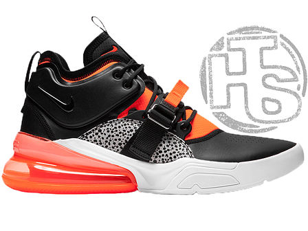 Чоловічі кросівки Nike Air Force 270 Safari Black White Orange AH6772-004, фото 1