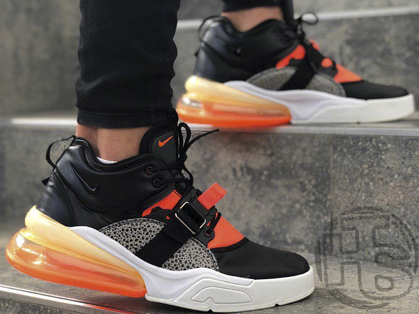 Nike air force 270 grey orange deals