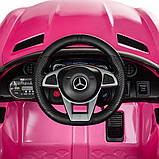 Дитячий електромобіль Mercedes (2 мотори по 20W, 2 акумулятори, MP3, USB, автофарбування) Bambi M 4105EBLRS-8-2 Рожевий, фото 4