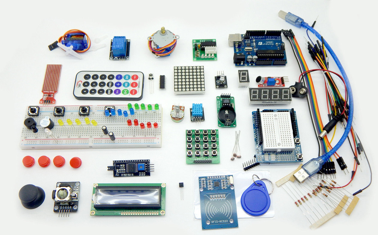 Навчальний стартовий набір Arduino UNO R3 + PDF навчання + Box