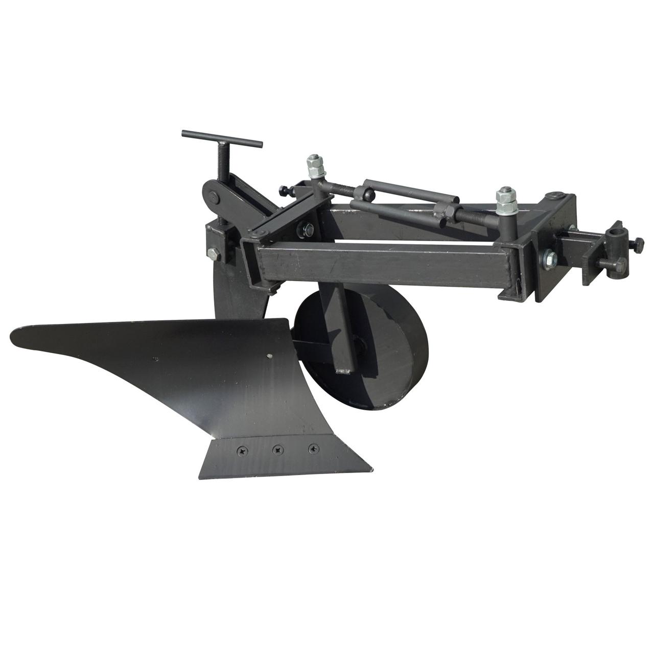 Плуг для мотоблока Zirka-105  (опорне колесо, коротка рама), ПЛ10, фото 1