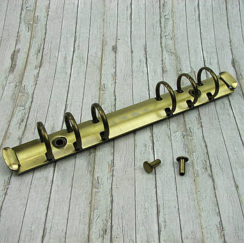 Кільцевий механізм А6 на 6 кілець 171*20мм з кріпленням Бронза KMX012