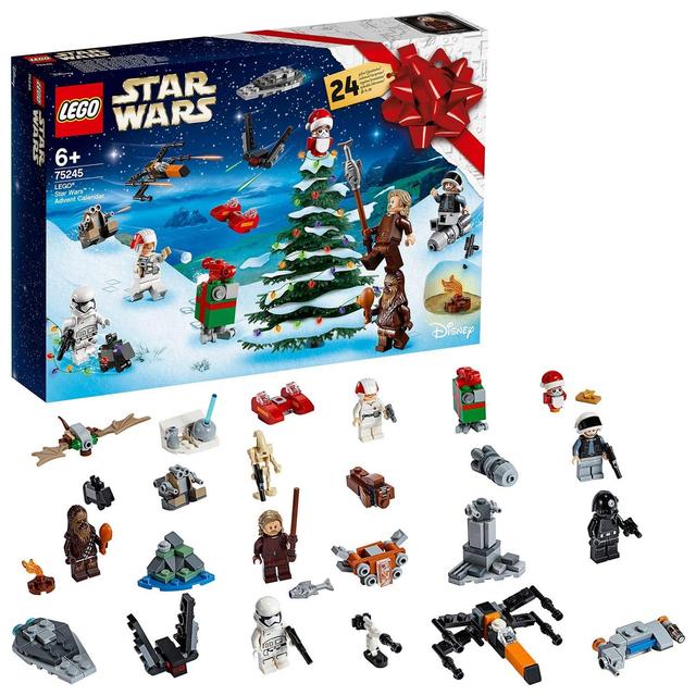 LEGO Star Wars 2019 Advent Calendar 75245 Holiday Gift Set Building Kit with Star Wars Minifigure Characters (280 Pieces) LEGO Star Wars 2019 Advent Calendar 75245 Holiday Gift Set Building Kit with Star Wars Minifigure Characters (280 Pieces)