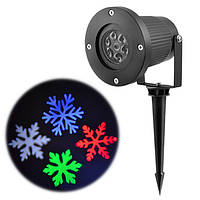 Диско-лазер проектор уличный 326-1 RGBW изображение снежинки